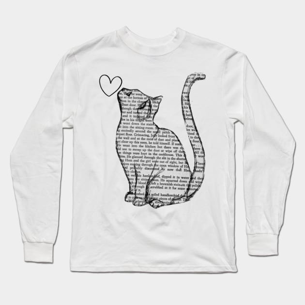 Kitty Long Sleeve T-Shirt by Darkenough